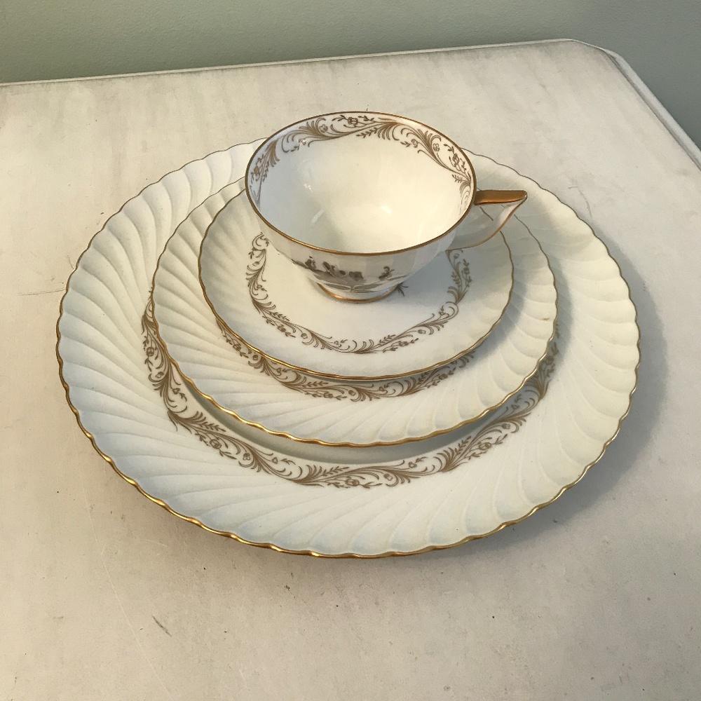 Vintage Royal Tettau bone china 4 pieces